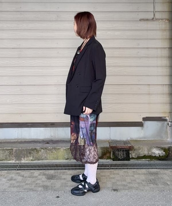 早川 萌子さんの「BEAMS WOMEN｜ソフトクリンクル 4ボタン ダブル ジャケット」を使ったコーディネート