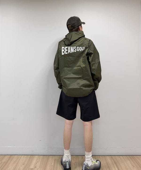 BEAMS GOLF フード付きジャケット オリーブ ビームス ゴルフ 松坂屋名古屋店（1186763） スタイリング