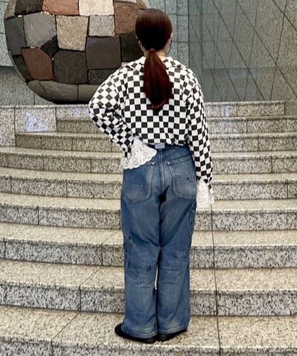 イシイ サオリさんの「BEAMS WOMEN｜【別注】Lee &times; maturely / ヴィンテージ ペインター パンツ」を使ったコーディネート