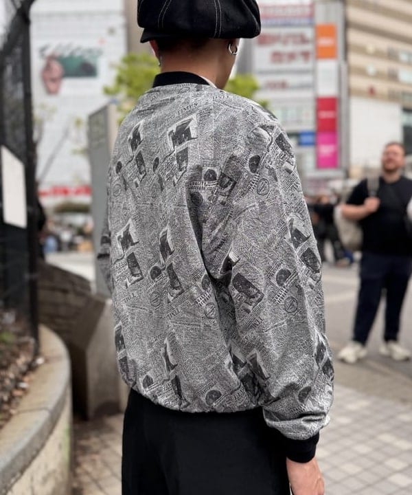 三宅 雄平さんの「BEAMS WOMEN｜Sports Blouson Newspaper Jacquard」を使ったコーディネート