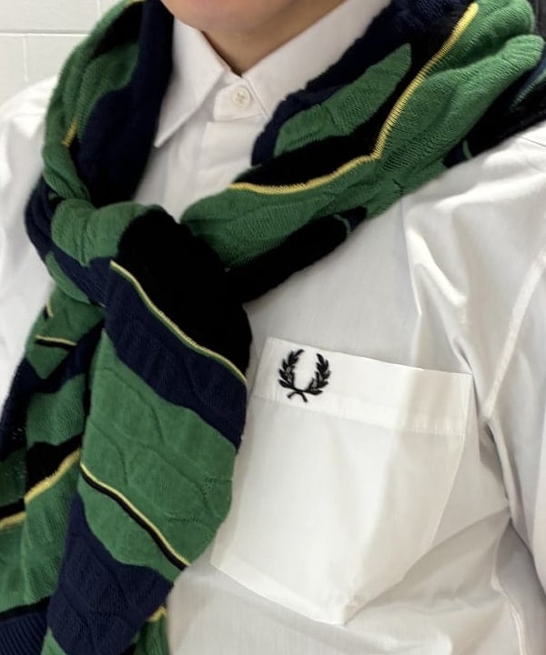 マツミヤさんの「BEAMS WOMEN｜【別注】FRED PERRY / Broad Short Sleeve Shirts」を使ったコーディネート