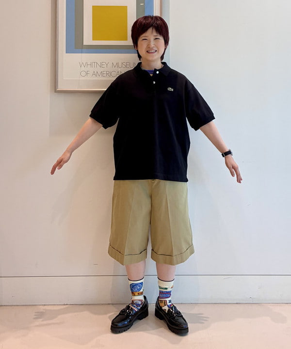 木村 梨香さんの「BEAMS WOMEN｜【別注】LACOSTE / ポロシャツ」を使ったコーディネート