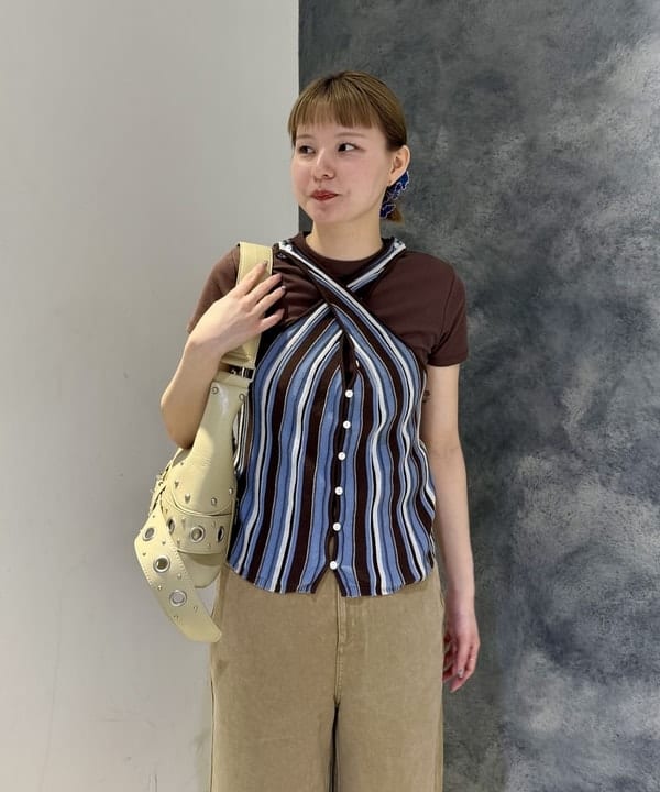 reinaさんの「BEAMS WOMEN｜【別注】PICCADILLY / リブ Tシャツ」を使ったコーディネート