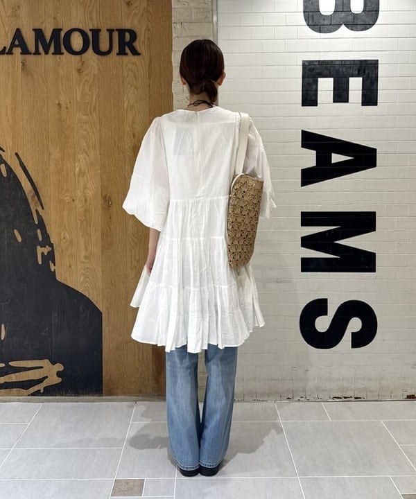 ヒライさんの「BEAMS WOMEN｜【別注】MARIHA / エンジェルのミニワンピース」を使ったコーディネート