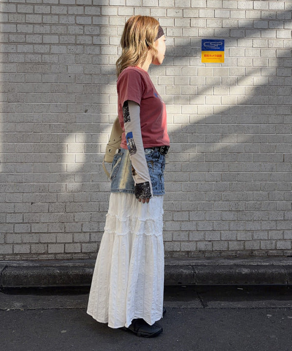 まゆちゃんさんの「BEAMS WOMEN｜スタッズ ベルト バッグ」を使ったコーディネート