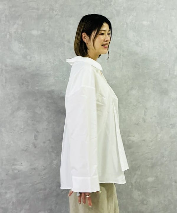 岩沢 珠代さんの「BEAMS WOMEN｜コットンラミー バイアス スカート」を使ったコーディネート