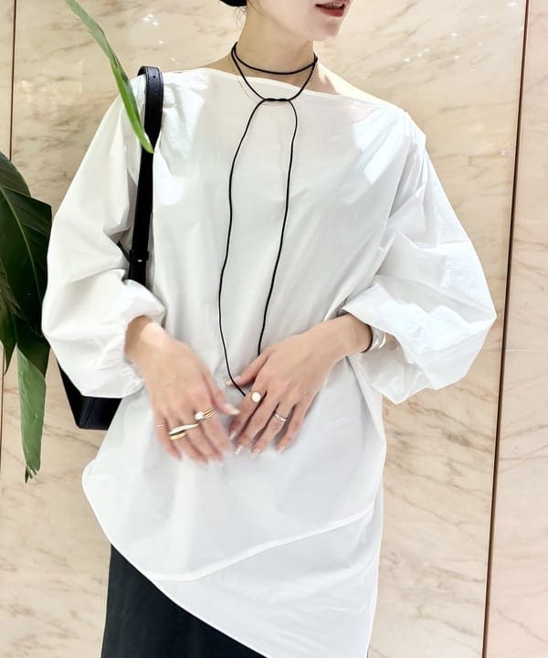 AONO SHIKAMAさんの「BEAMS WOMEN｜ギャザー ショルダー ブラウス」を使ったコーディネート