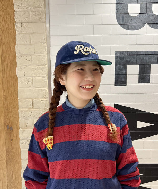 エノモト アミさんの「BEAMS WOMEN｜Crew Rugger Stripe」を使ったコーディネート