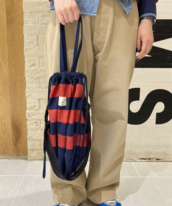 エノモト アミさんの「BEAMS WOMEN｜Crew Rugger Stripe」を使ったコーディネート