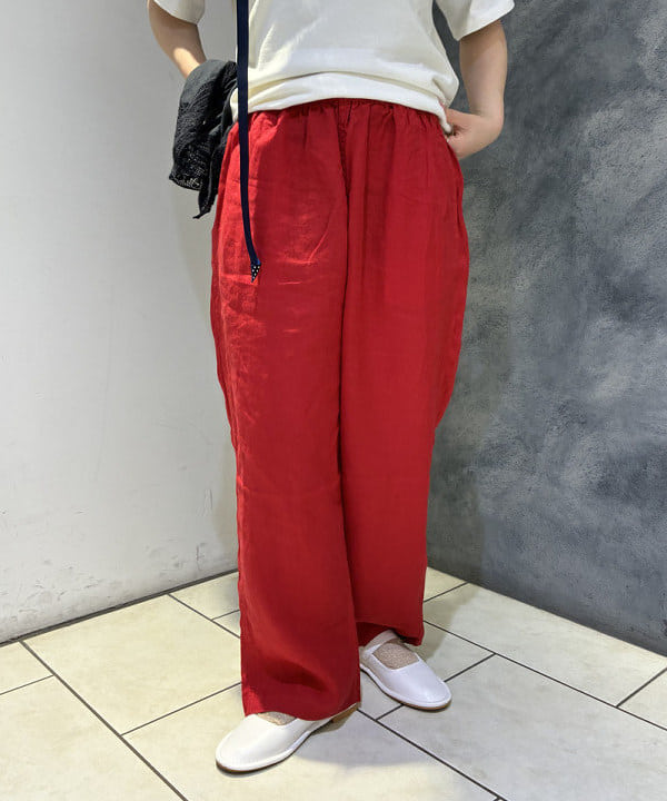 モモさんの「BEAMS WOMEN｜ワイド ボーダー ショートスリーブ」を使ったコーディネート