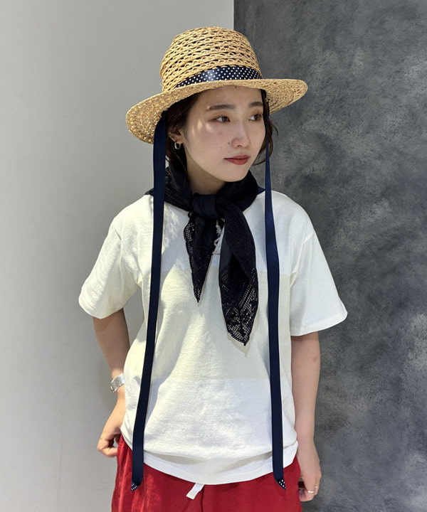 モモさんの「BEAMS WOMEN｜ワイド ボーダー ショートスリーブ」を使ったコーディネート