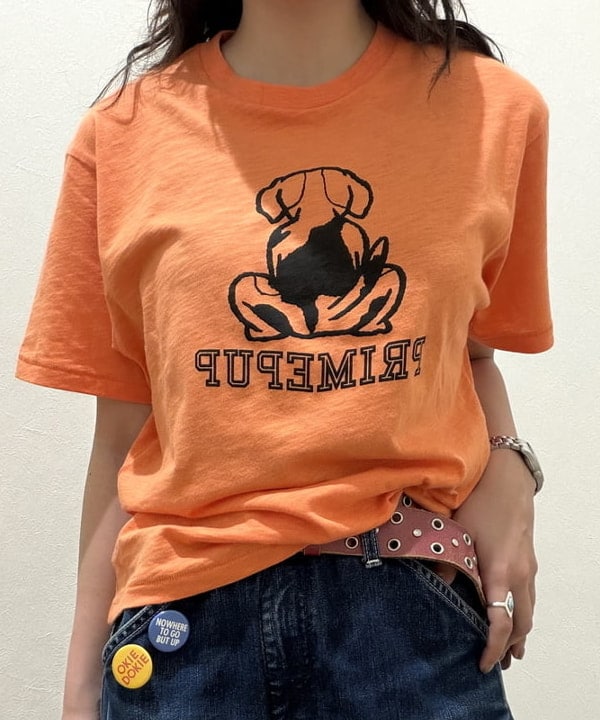 ばるたんさんの「BEAMS WOMEN｜ボーイ ドッグ Tシャツ」を使ったコーディネート