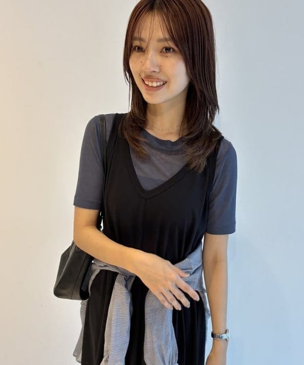 茂野 真楓さんの「BEAMS WOMEN｜ソフトレザー 2WAY バッグ」を使ったコーディネート