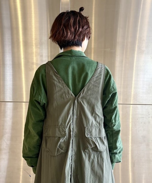 みりさんの「ナイロン タッサー C-1 ノースリーブ ワンピース」を使ったコーディネート