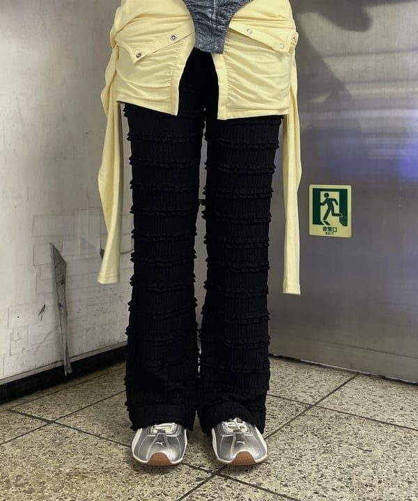 rinnaさんの「BEAMS WOMEN｜キャミソール レイヤード ギャザー Tシャツ」を使ったコーディネート