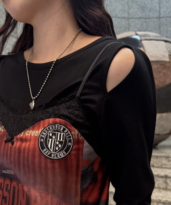 amiriさんの「BEAMS WOMEN｜ショルダー オープン ロングスリーブ Tシャツ」を使ったコーディネート