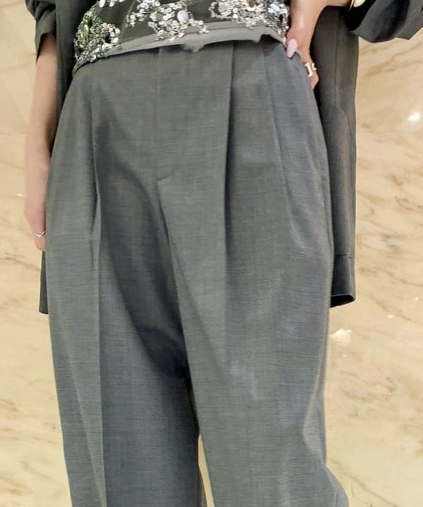 関 桂子さんの「BEAMS WOMEN｜YLEVE / シャンブレー ウール ジャケット」を使ったコーディネート