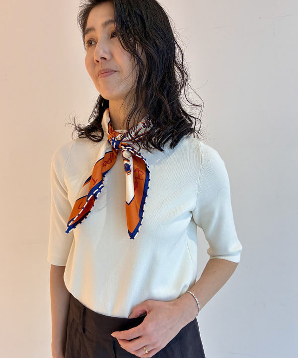 松元 晴佳さんの「BEAMS WOMEN｜シンプル ボートネックニット .M」を使ったコーディネート