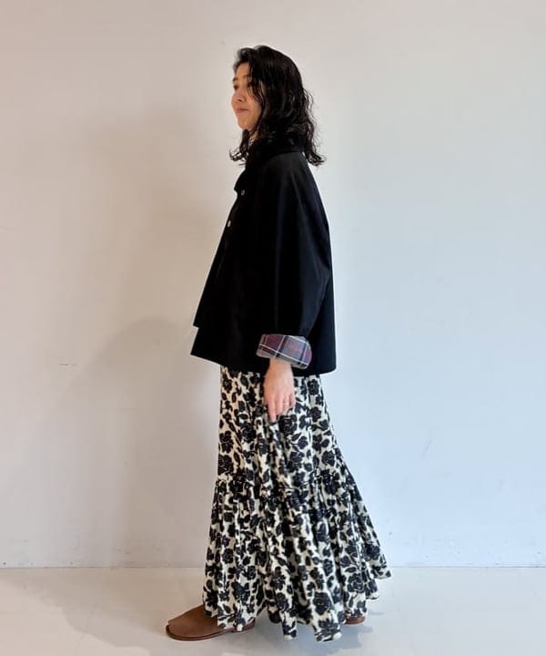 松元 晴佳さんの「BEAMS WOMEN｜【別注】Barbour / TRANSPORT ジャケット」を使ったコーディネート