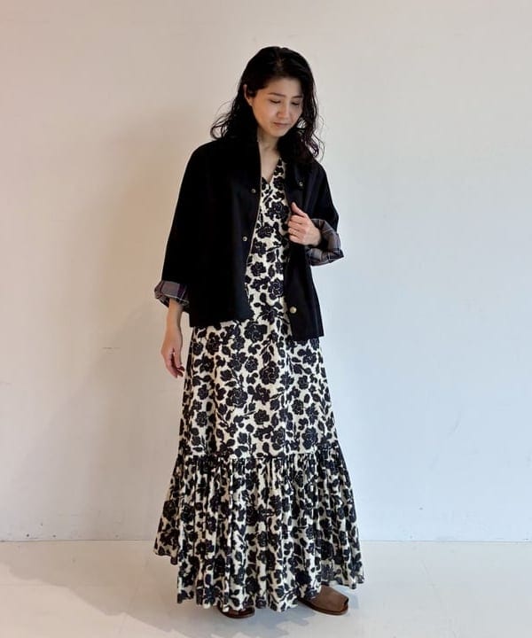 松元 晴佳さんの「BEAMS WOMEN｜【別注】Barbour / TRANSPORT ジャケット」を使ったコーディネート