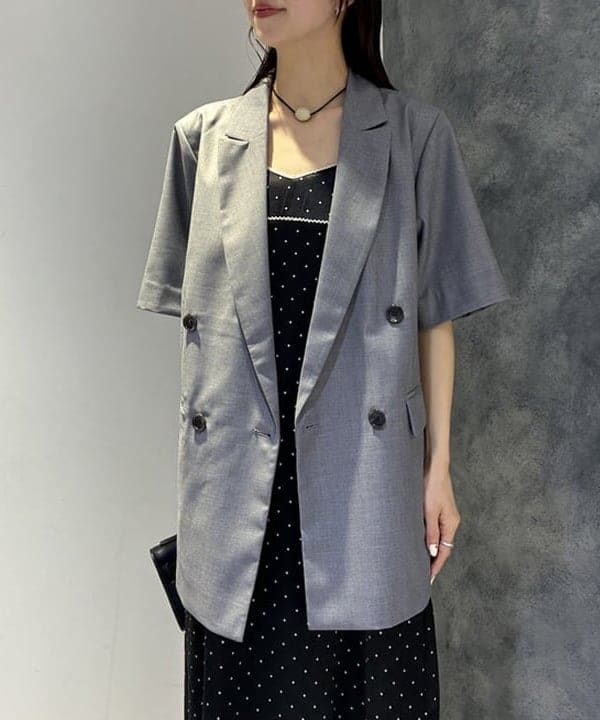 ササキさんの「BEAMS WOMEN｜サテン ドット キャミワンピース」を使ったコーディネート