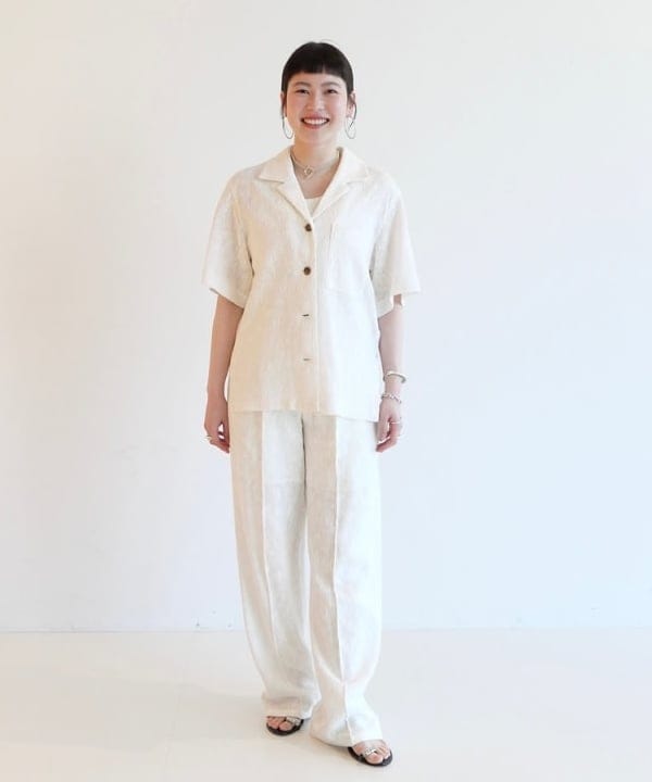 【新品タグ付】Demi-Luxe BEAMSカラミリボンBL ホワイト Demi-Luxe BEAMS｜【ビームスの百名品】カラミリボン ブラウス