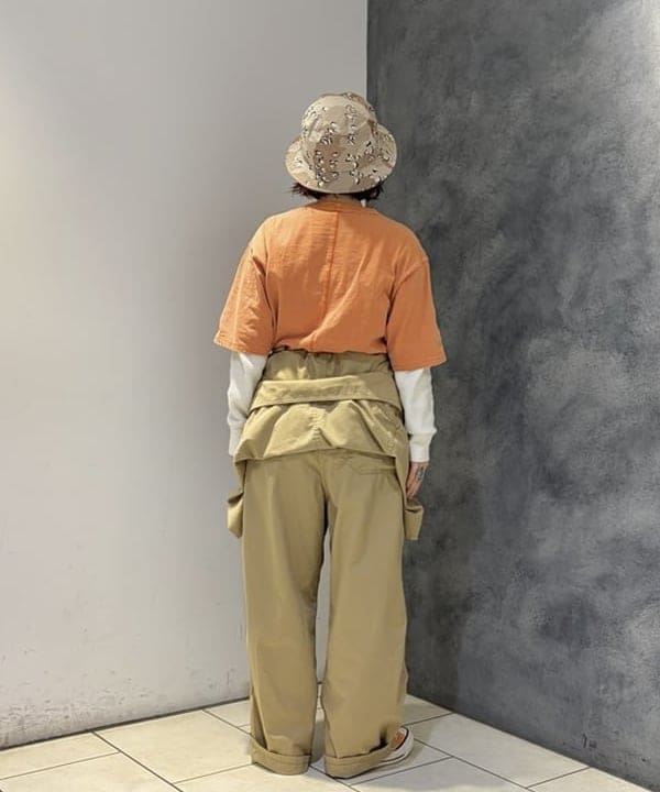 原口 愛さんの「BEAMS WOMEN｜コットン サーマル クルーネック ロングスリーブ Tシャツ」を使ったコーディネート