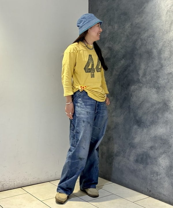 サイトウ　トモミさんの「BEAMS WOMEN｜【別注】Lee &times; maturely / ヴィンテージ ペインター パンツ」を使ったコーディネート