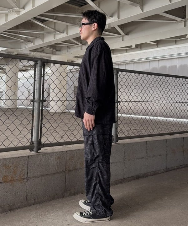 しゅうとさんの「BEAMS WOMEN｜レース オープンカラーシャツ【リラックスフィット】」を使ったコーディネート