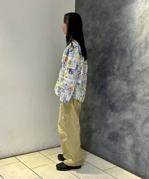 にしだてさんの「BEAMS WOMEN｜ワッシャー ラグラン アレンジ ロングスリーブ」を使ったコーディネート