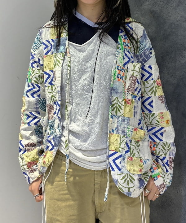 にしだてさんの「BEAMS WOMEN｜ワッシャー ラグラン アレンジ ロングスリーブ」を使ったコーディネート