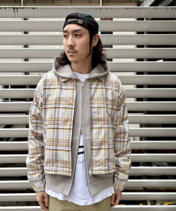 高遠 恒巳さんの「BEAMS WOMEN｜チェック ジップ ブルゾン」を使ったコーディネート