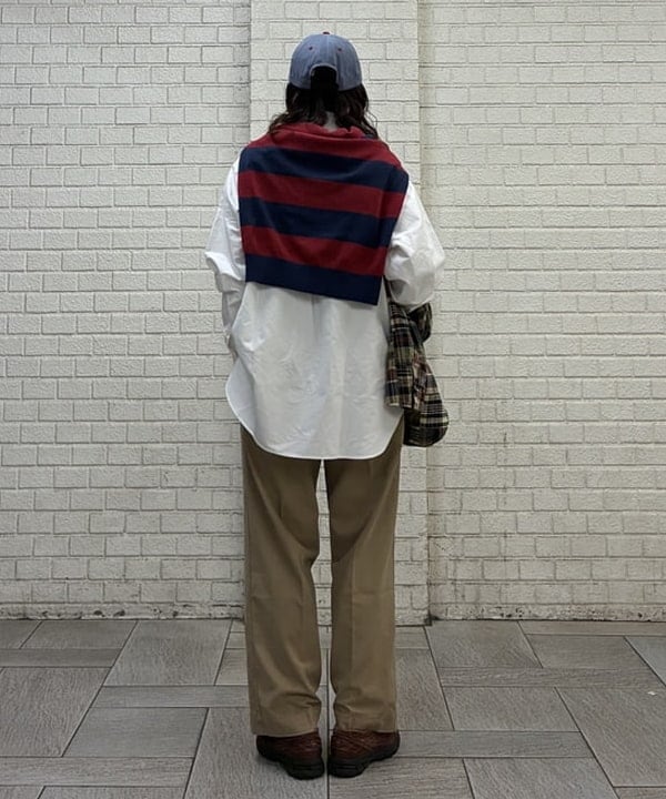 キラリさんの「BEAMS WOMEN｜BEAMS PLUS / アメリカン オックスフォード ボタンダウン シャツ クラシックフィット」を使ったコーディネート