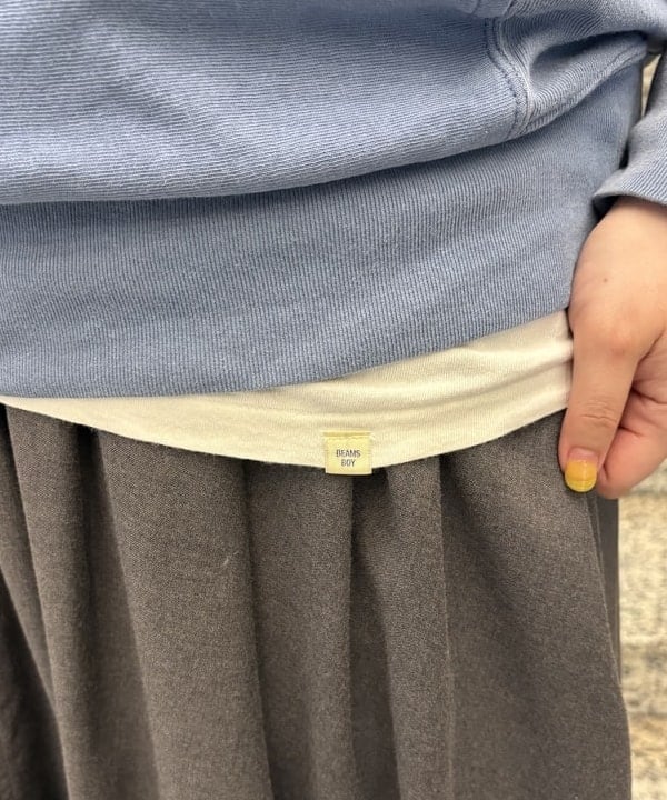 イガラシさんの「BEAMS WOMEN｜【別注】Gramicci  / ギャバ ロングスカート  ＜定番 / オンオフ兼用＞」を使ったコーディネート