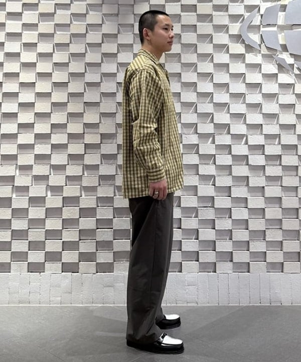 KUROCHANさんの「BEAMS WOMEN｜Open Collar 80/2 Madras」を使ったコーディネート