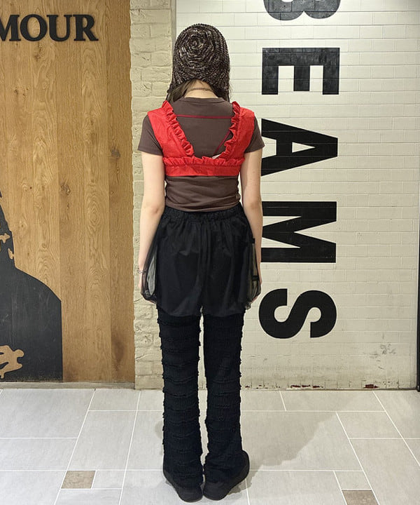 江口 息吹さんの「BEAMS WOMEN｜PonPon ボンネット帽」を使ったコーディネート