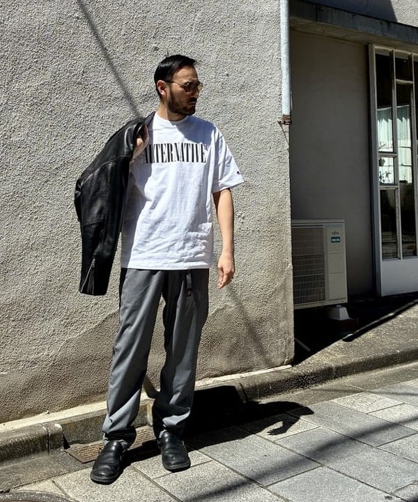 Takahashi Yujiさんの「BEAMS WOMEN｜BEAMS｜【別注】Champion / Music T-Shirt｜サステナブル｜製品洗い加工」を使ったコーディネート