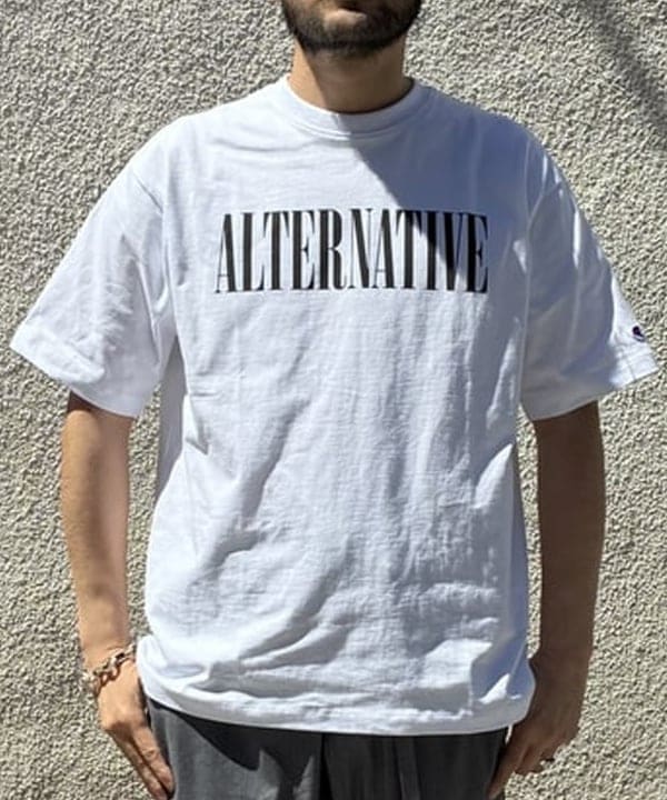 Takahashi Yujiさんの「BEAMS WOMEN｜BEAMS｜【別注】Champion / Music T-Shirt｜サステナブル｜製品洗い加工」を使ったコーディネート