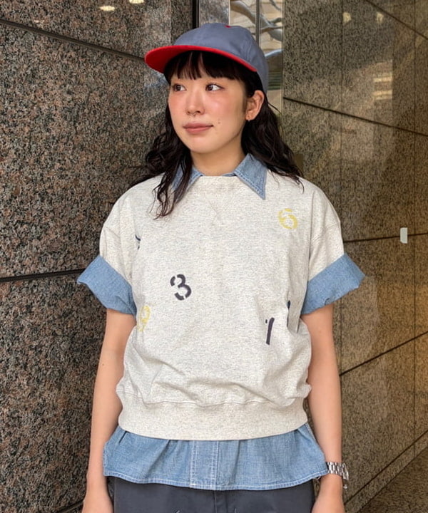 ばるたんさんの「BEAMS WOMEN｜ランダム ナンバリング ショートスリーブ」を使ったコーディネート