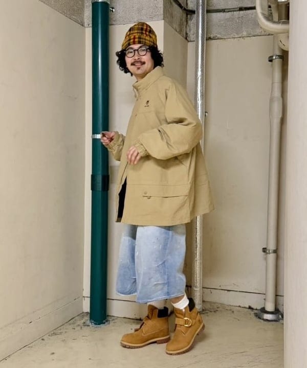 BAKU(東江 漠)さんの「BEAMS WOMEN｜ワイドストレート クォーターレングス ペインターデニム」を使ったコーディネート