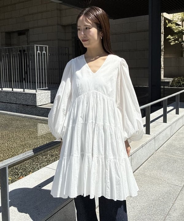 蒲原 捺美さんの「BEAMS WOMEN｜【別注】MARIHA / エンジェルのミニワンピース」を使ったコーディネート