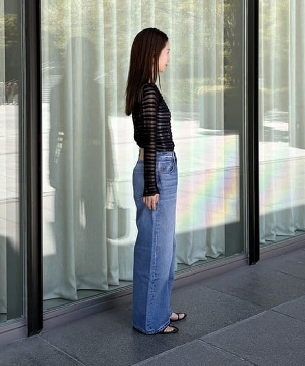 蒲原 捺美さんの「BEAMS WOMEN｜TAN / チェックパターン プルオーバー ニット」を使ったコーディネート