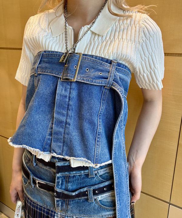 ヒカリさんの「BEAMS WOMEN｜リブ ジップ ポロ カーディガン」を使ったコーディネート