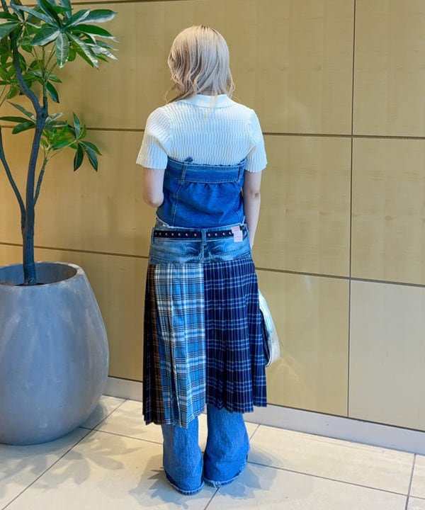 ヒカリさんの「BEAMS WOMEN｜リブ ジップ ポロ カーディガン」を使ったコーディネート