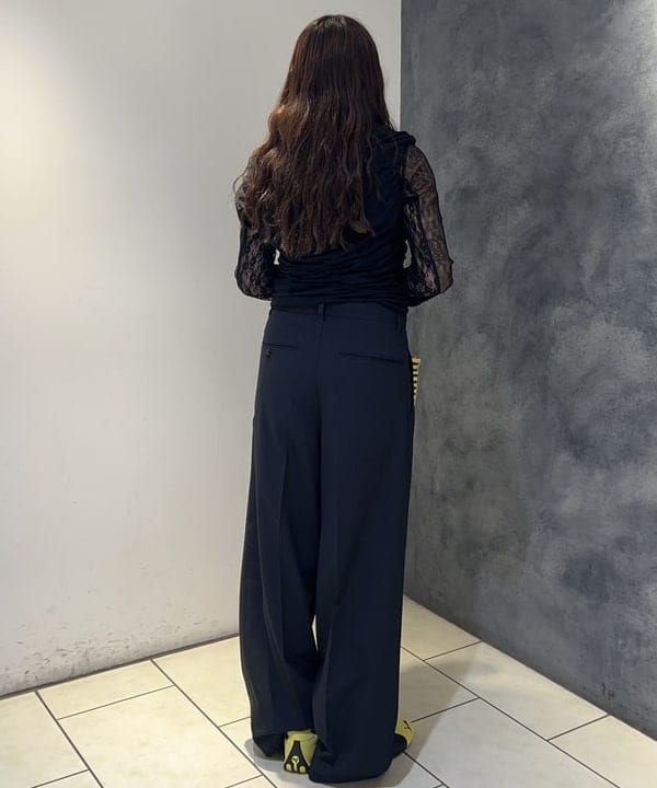 ハルカさんの「BEAMS WOMEN｜レース テープ キリカエ Tシャツ」を使ったコーディネート