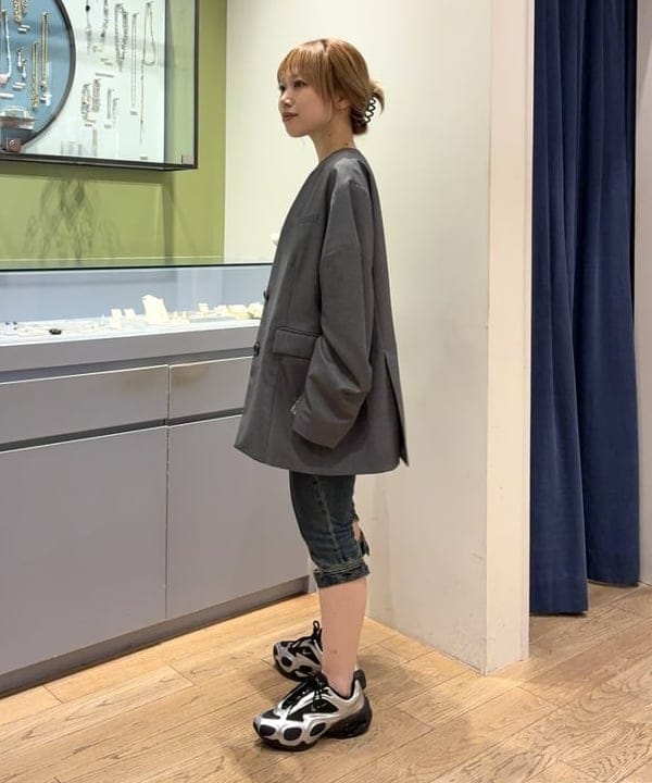 まゆちゃんさんの「BEAMS WOMEN｜ノーカラー ビッグ ジャケット」を使ったコーディネート