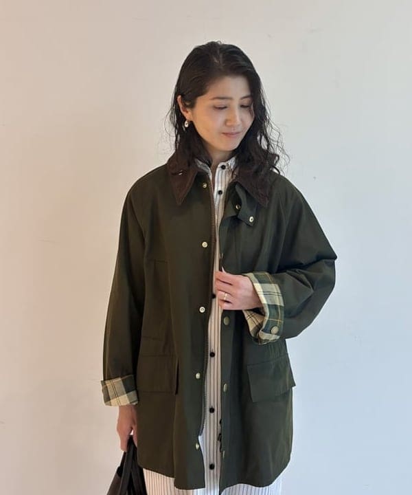 松元 晴佳さんの「BEAMS WOMEN｜【別注】Barbour / BEDALE ジャケット」を使ったコーディネート
