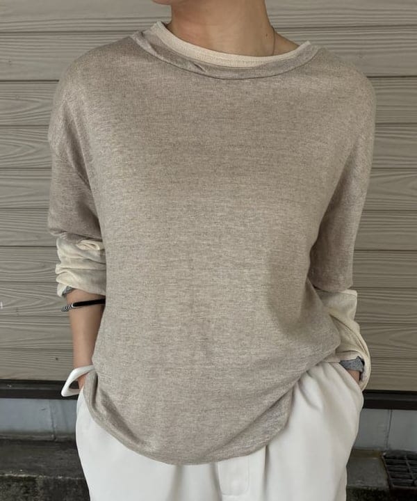 森川 夏衣さんの「BEAMS WOMEN｜maturely / チュール リバーシブル カフ ロングスリーブ」を使ったコーディネート