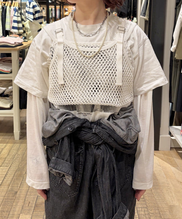 原口 愛さんの「BEAMS WOMEN｜シアー ナンバリング フットボール」を使ったコーディネート