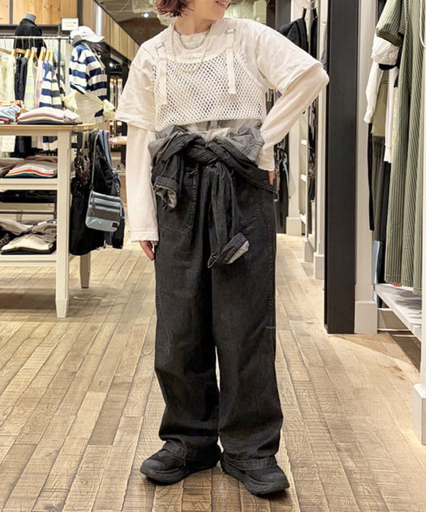 原口 愛さんの「BEAMS WOMEN｜シアー ナンバリング フットボール」を使ったコーディネート